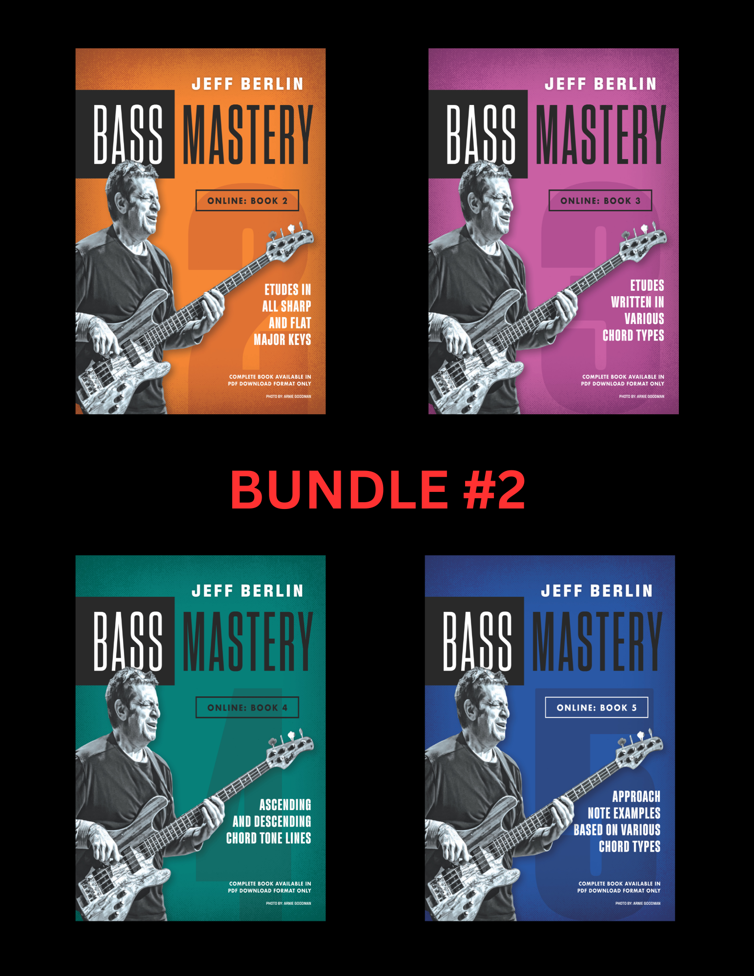 JEFF BERLIN BASS MASTERY: BUNDLE 2_BOOKS 2 THROUGH 5 PDF DOWNLOADS
