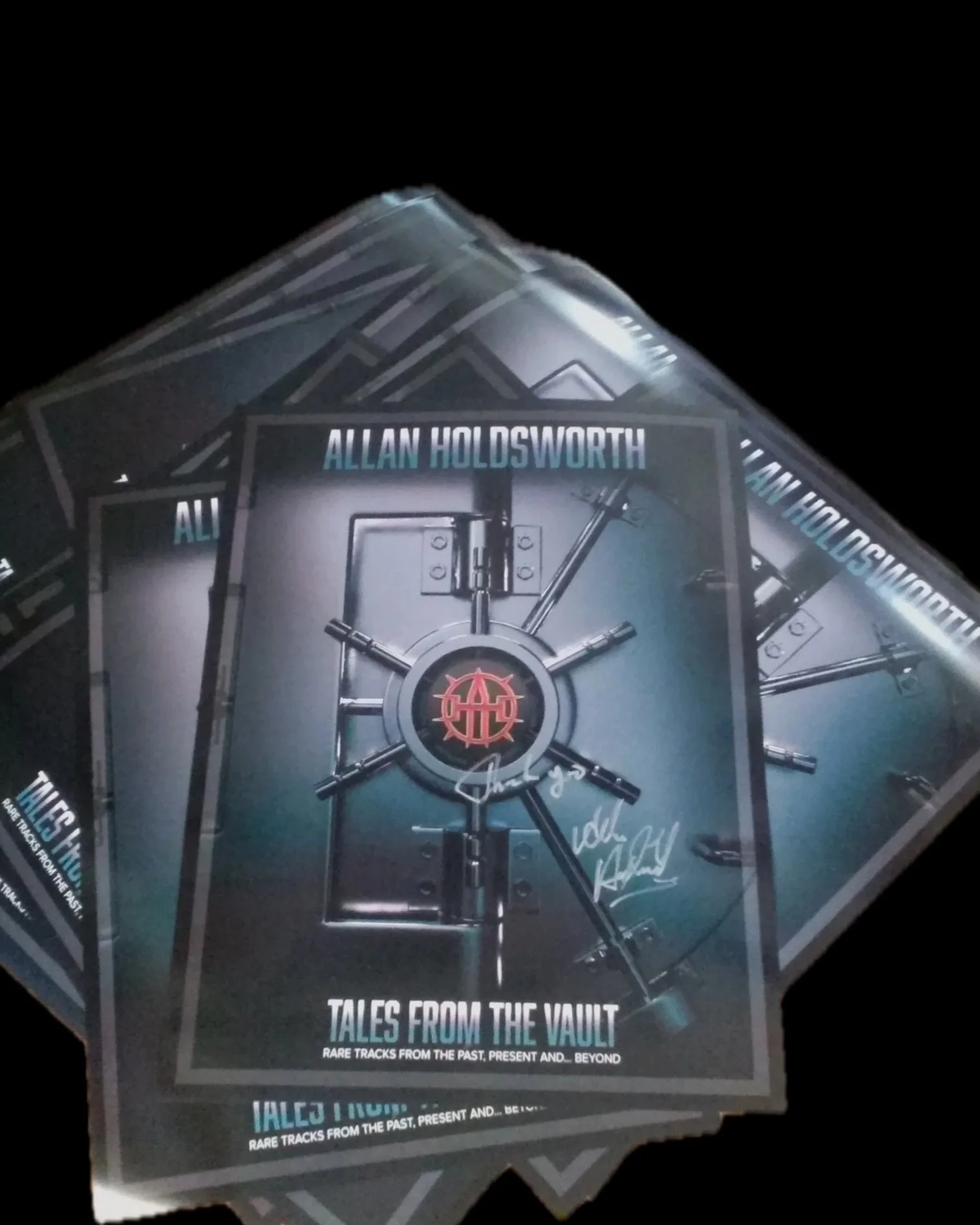 ALLAN HOLDSWORTH "TALES FROM THE VAULT and BEYOND" 18x24 POSTER_WITH REPRINTED SIGNATURE