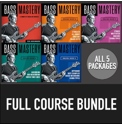 Jeff Berlin Bass Mastery Full Course Bundle: Books 1-5 (PDF Download)