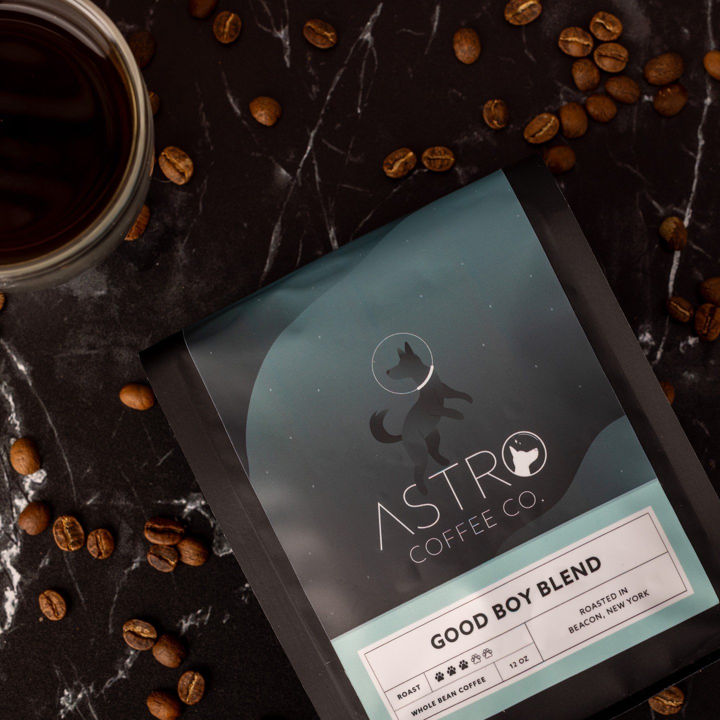 Fuel your day and support local animal shelters with our Good Boy Blend! 

This delicious, ethically sourced 12oz bag of coffee is packed with flavor and feel-good vibes. 

And if delicious a cup of coffee in the morning isn't reason enough, with eve