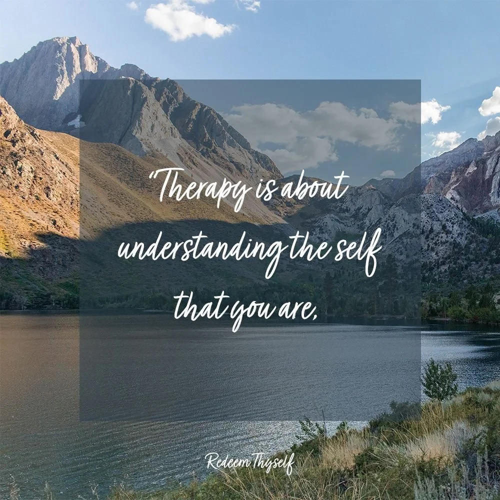 At first, therapy has helped me to see my patterns, fears, habits, and history clearly; how I became who I am. This is the key idea. Unknowing myself means questioning the labels and roles Ive accepted: &ldquo;I&rsquo;m broken.&rdquo; &ldquo;I&rsquo;