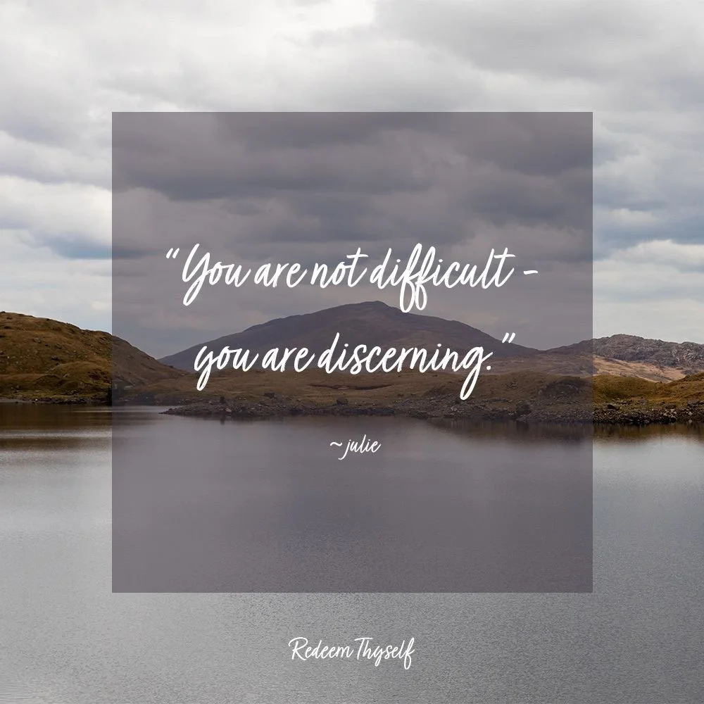 Not long after starting my healing journey, I began to stop and think about my decisions. Granted, even when my gut was telling me "no", "yes" still seemed to come out of my mouth. But the fact that I started to stop and think, to