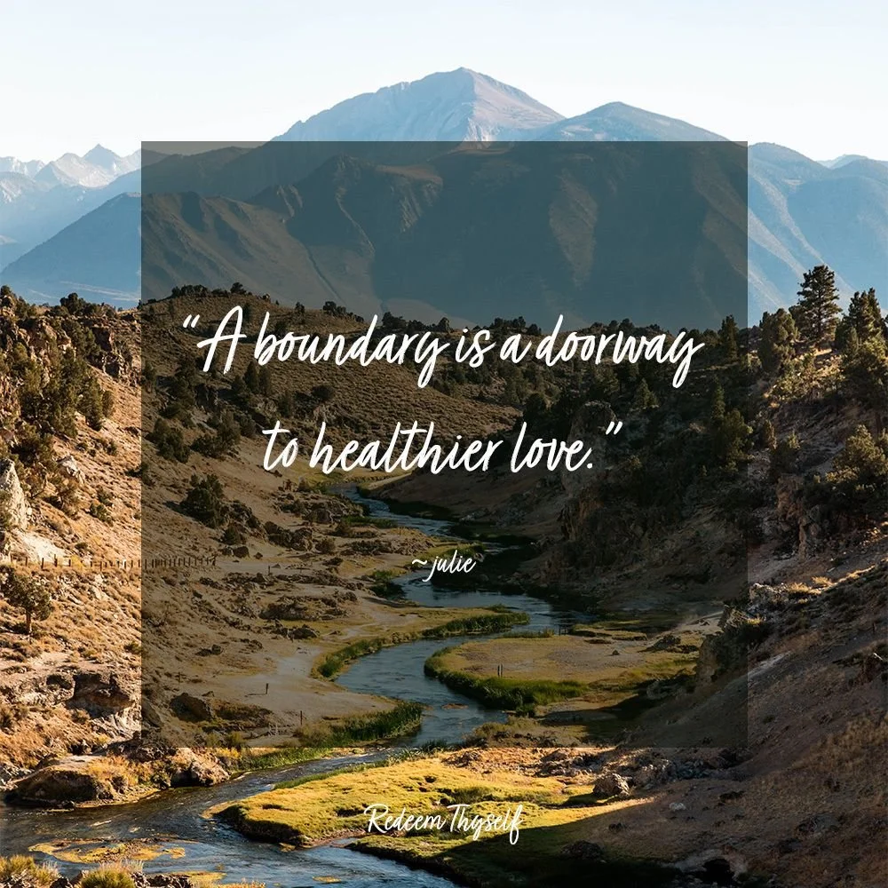 It is not just the love of others. It is the love for yourself. 

The idea of having boundaries really did not come about until the last five years. From an early age, I learned that my ""no"" had no value. It has been through my 