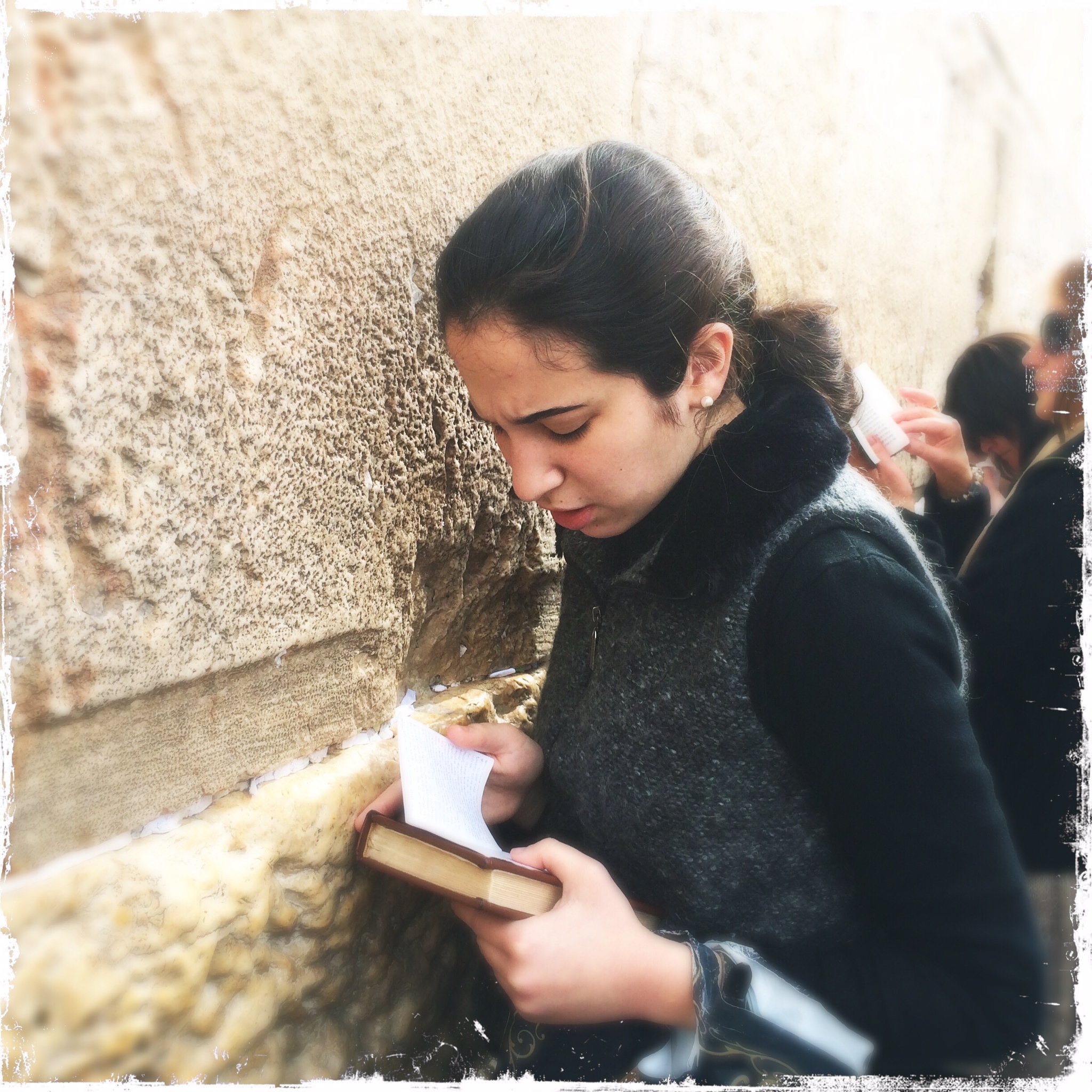 A Woman Prays at the Wall (1)