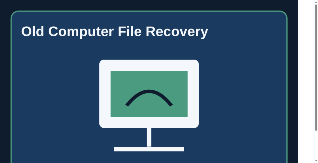 Old Computer file recovery