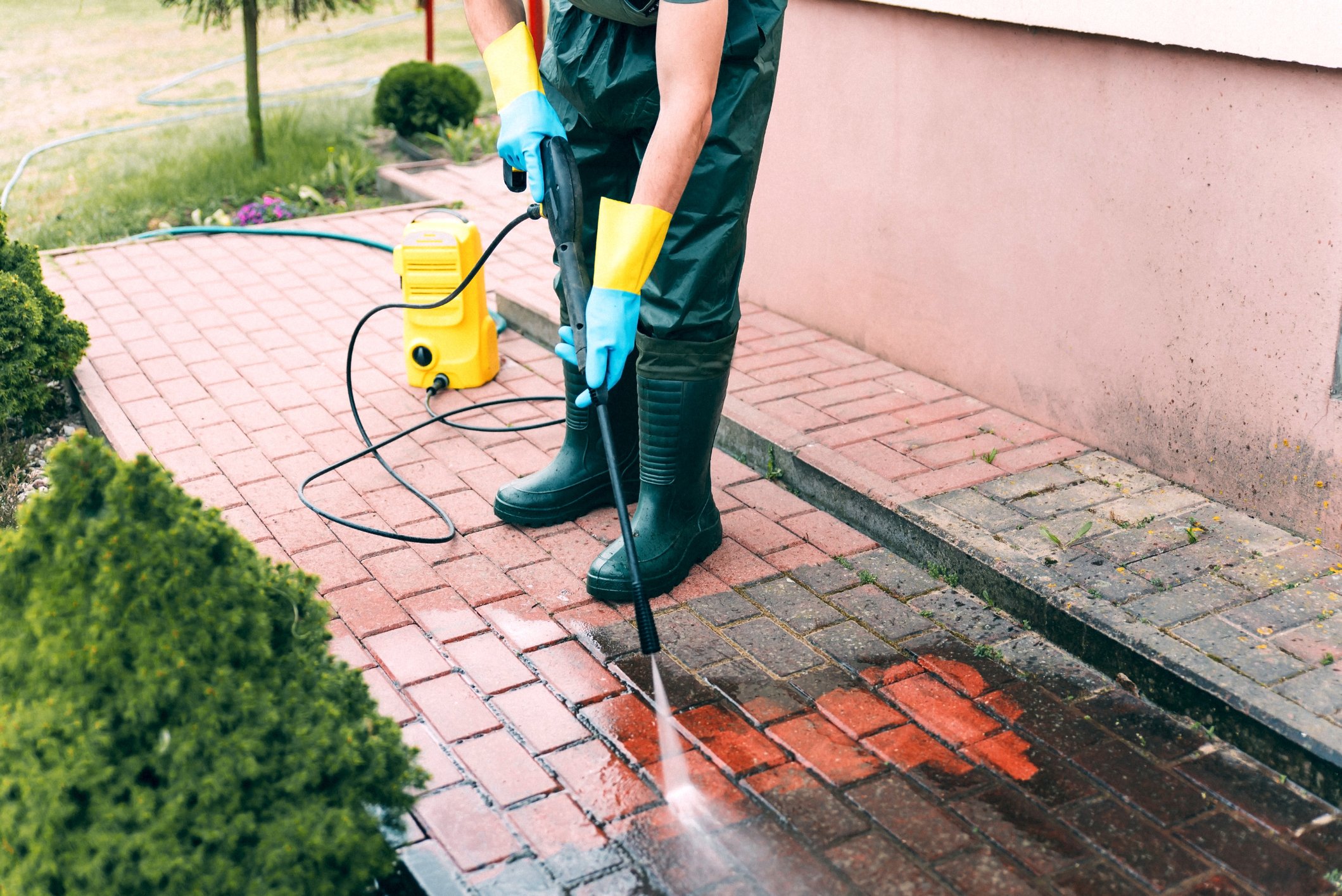 Pressure washing