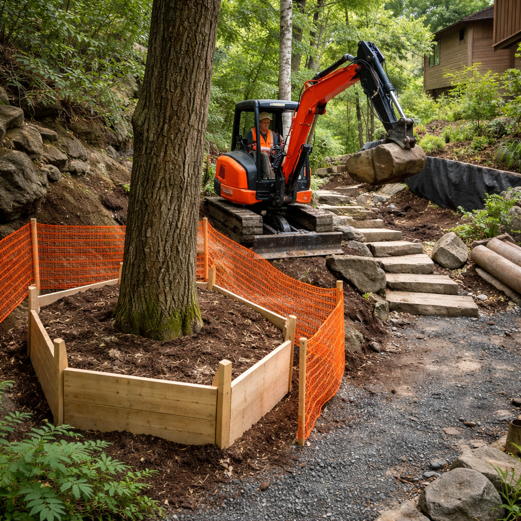 Low-Impact Landscape Construction for Constrained Sites