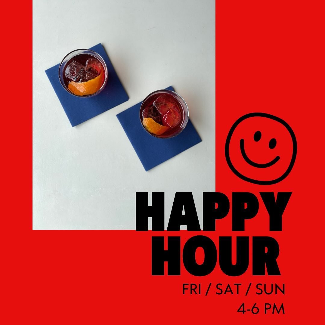 ESME HAPPY HOUR
come by later, brighten your day up, and start your weekend off right with a mezcal negroni and some happy hour snacks 🦪🧃🌺