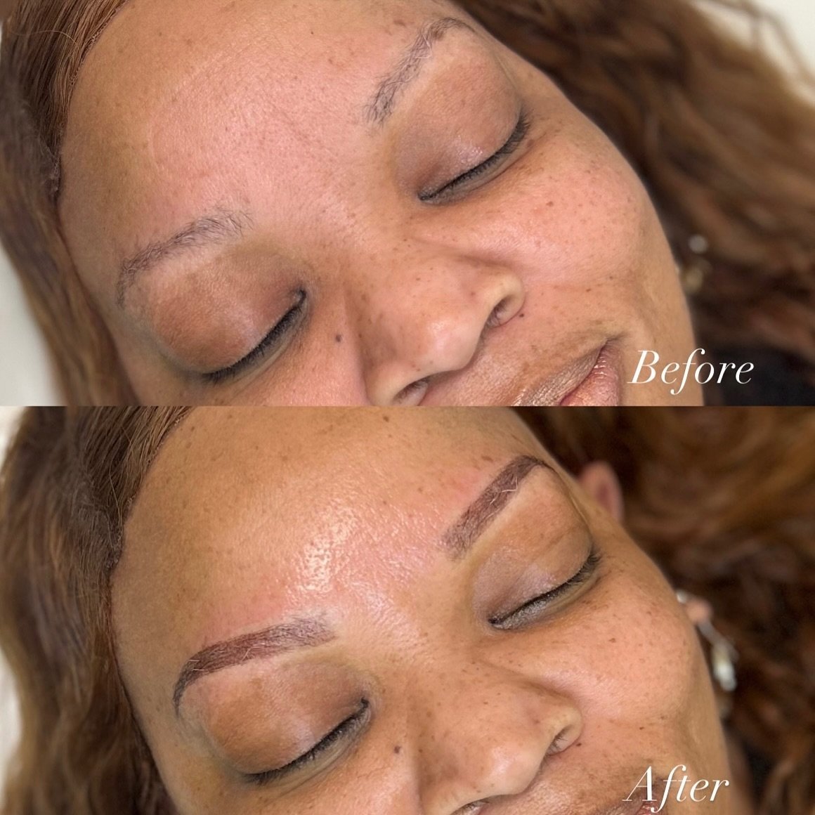 No more waking up early to draw on her brows ✨

Service: Ombr&eacute; Powder Brows