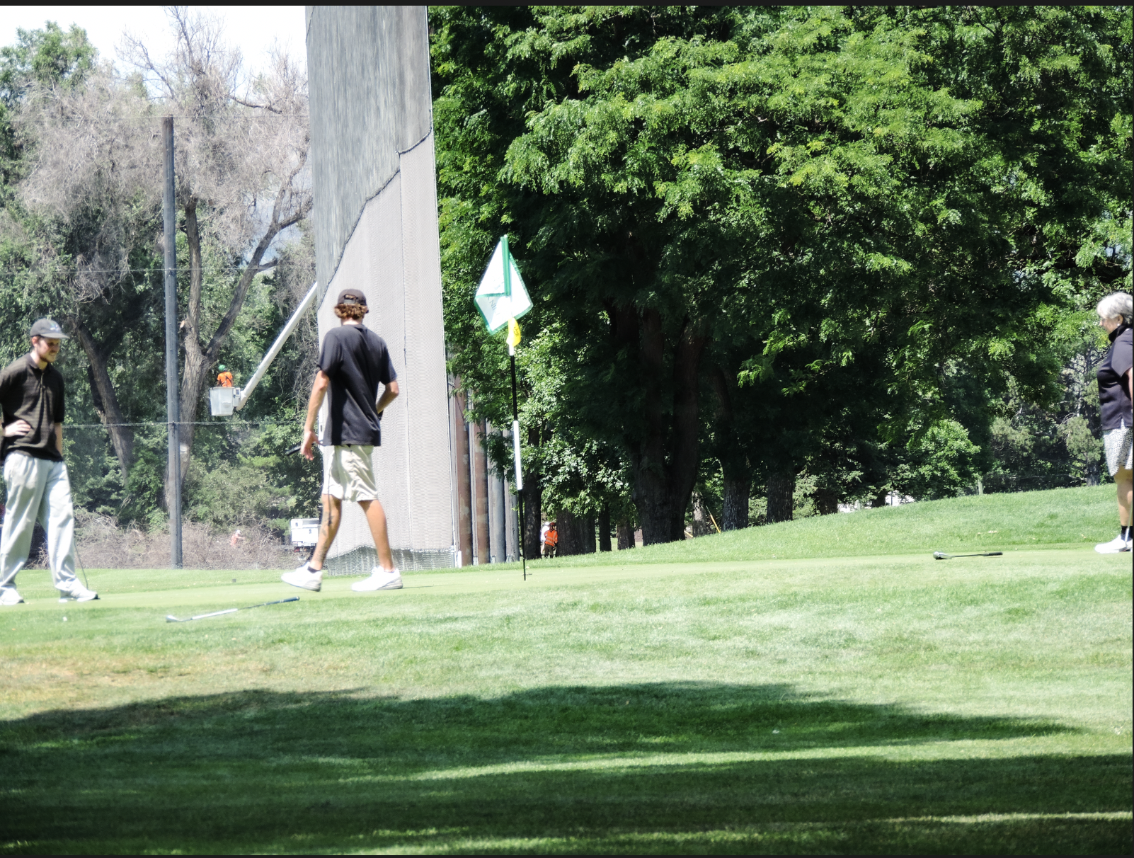 The reaction after missing his putt on the 9th green at City Park Nince Golf Course, on July 11th 2025 at 12:15 pm for a photgraphy essay