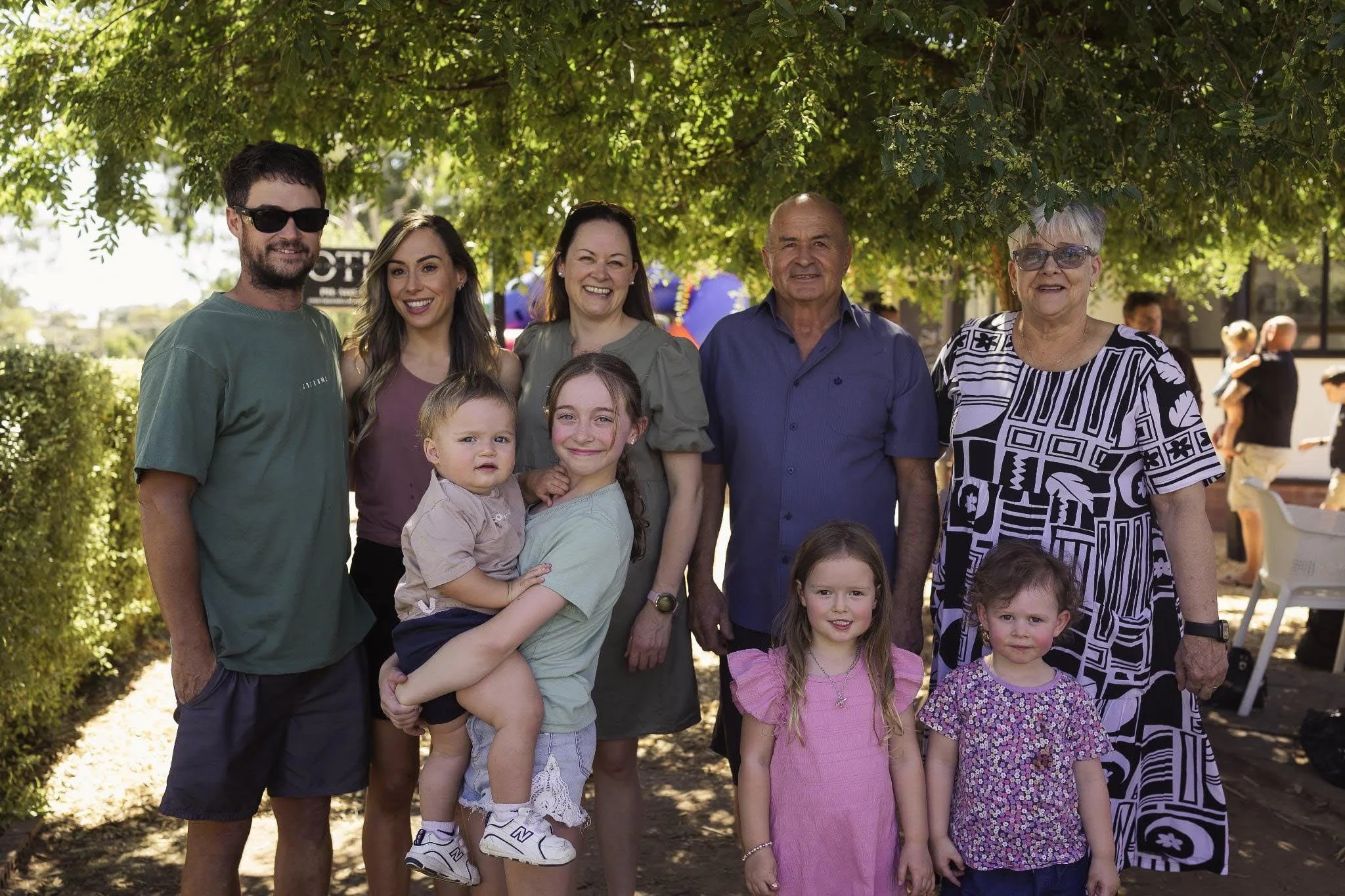 Adam Waters and family, AMW Builders director and team in Bendigo.