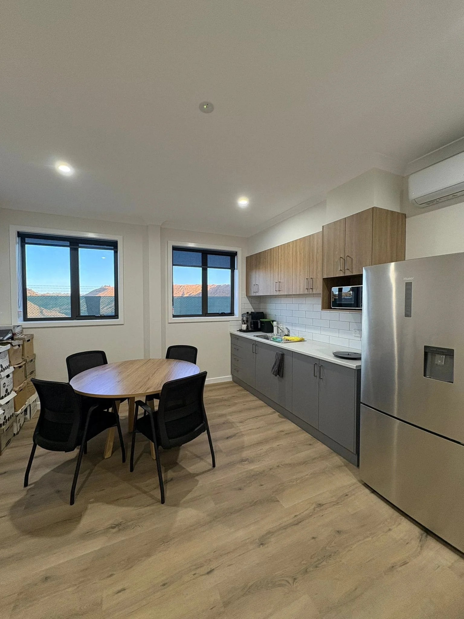 Commercial kitchen and staff area fit-out by AMW Builders in Bendigo