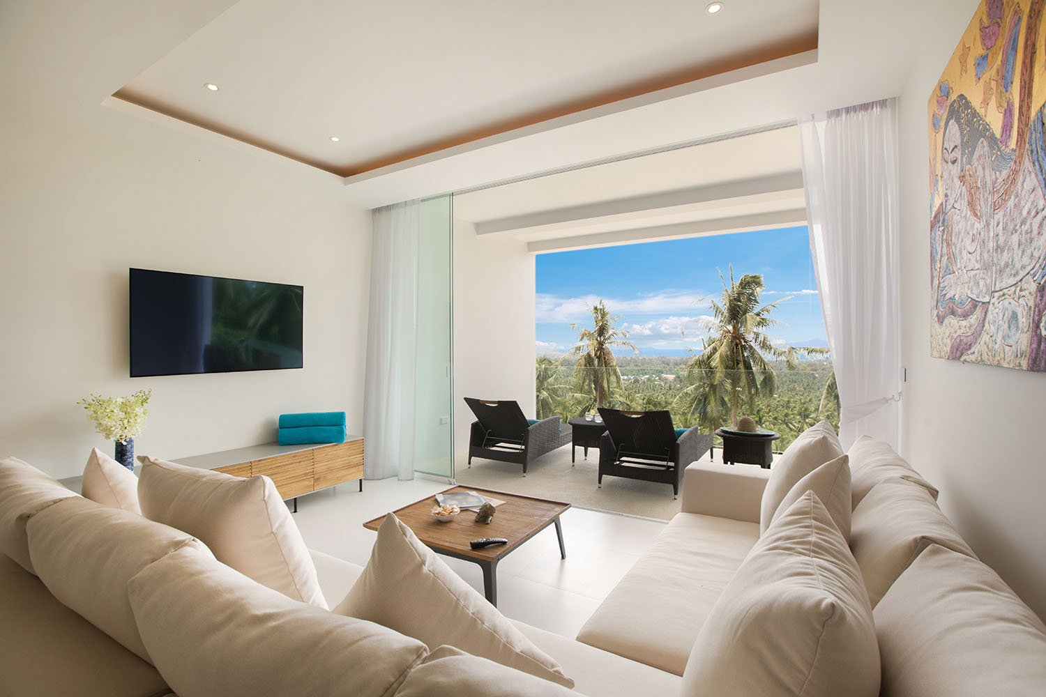 Azur Samui 3 Bed Apartment Living View 2.jpg