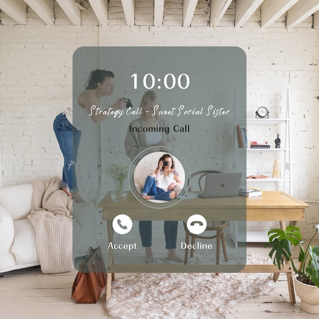 Incoming Call.. do you answer it?  Of course you do!

Sweet Social Sister is calling to strategize with you about elevating your business to stay connected with your audience and ultimately grow sales!

But, how can we do that?

We can rebrand, strat