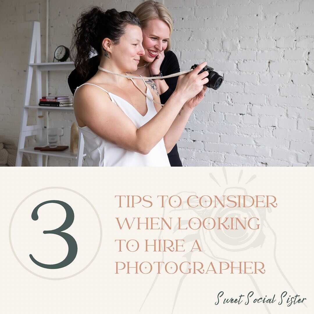 What do you look for when hiring a photographer? 

If you&rsquo;re not sure, follow these three tips to guide you to the perfect photographer.. like me 

P.S. if you join my email list, you will receive 25% a branding photography package 

#sweetsoci