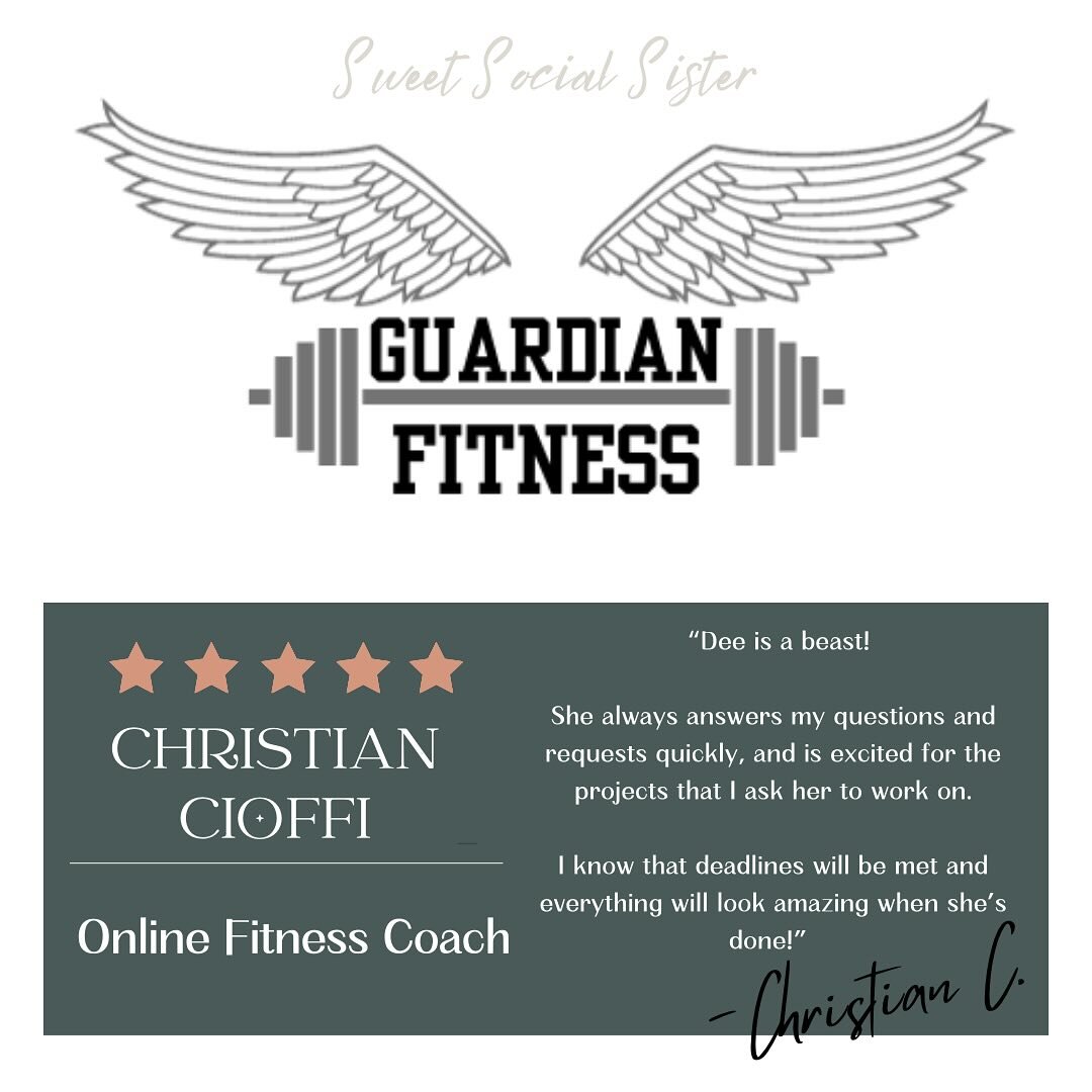 Christian is a passionate online fitness coach with Guardian Fitness who just quit his regular lame a** job 🙌🏼 

This guy initially hired me to help him create his business logo, the one pictured here!

He has since hired me to do copy work for him