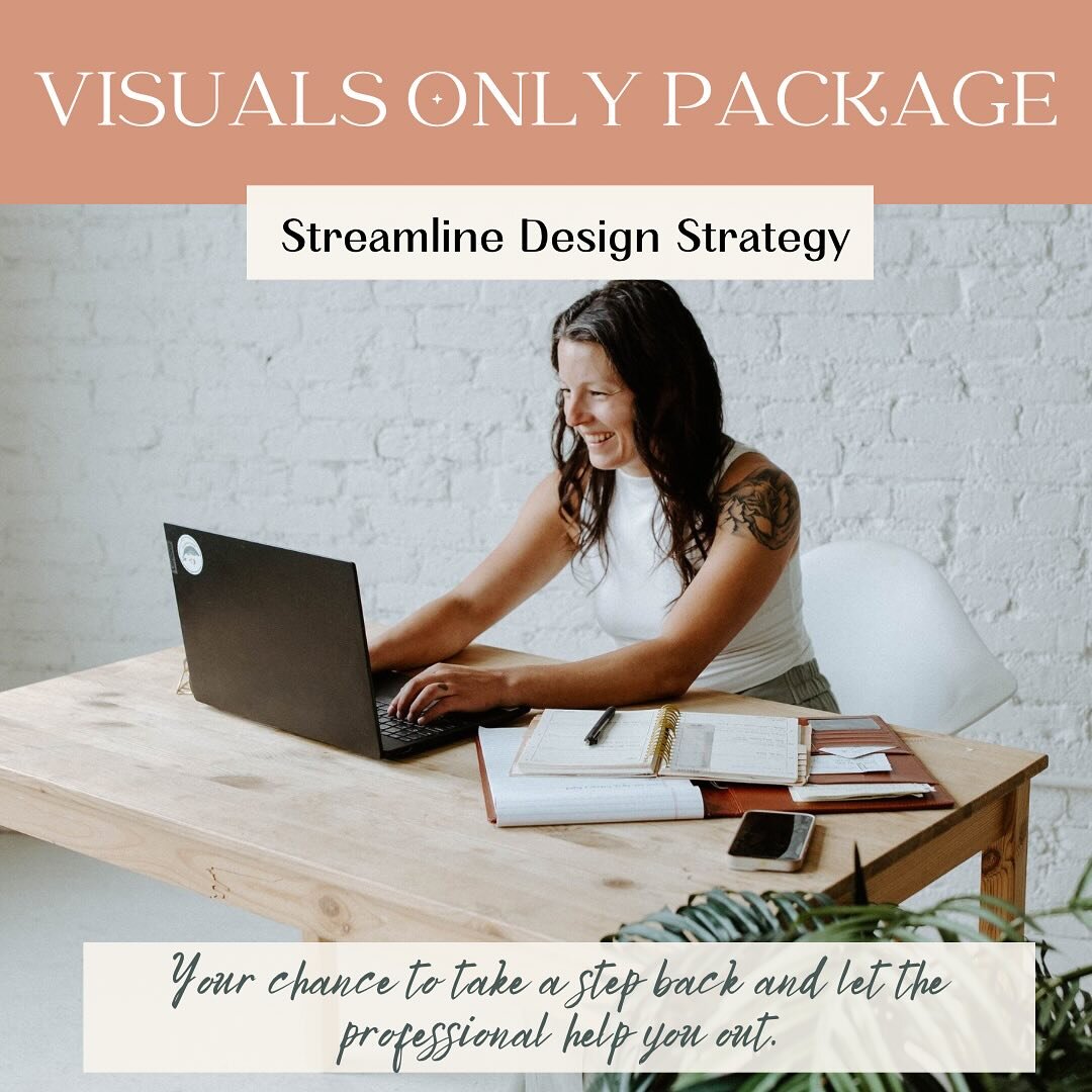 ✨Visuals Only Package✨

This is a streamline design strategy where you have a chance to take a step back and let the professional, me, help you out!

Hear me out, none of us are good at everything and that is okay!  And it is quite possible that you&