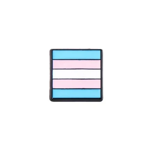 Transgender Flag Mini Black Lapel Pin Trans Pride