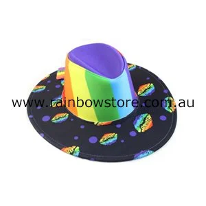 Rainbow Kisses Cowboy Cowgirl Hat For Pride Festivals