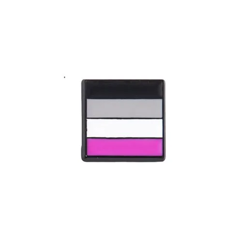 Asexual Flag Mini Black Lapel Pin Ace Pride