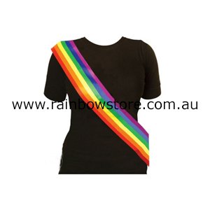 Rainbow Sash Celebration Award Marriage Lesbian Gay Pride