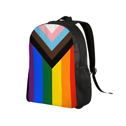 Progress Pride Rainbow Backpack Sport Gym Beach Bag