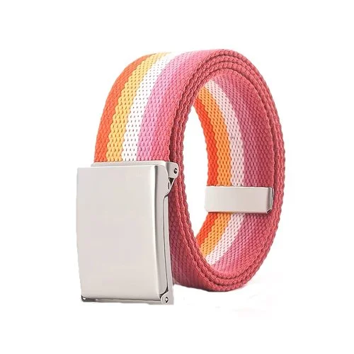 Lesbian Belt Sunset Pride Nylon With Strong Metal Buckle