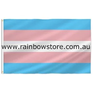 Transgender Pride Flag ECONOMY Polyester 3ft x 5ft