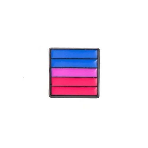 Bisexual Flag Mini Black Lapel Pin Bi Sexual Pride