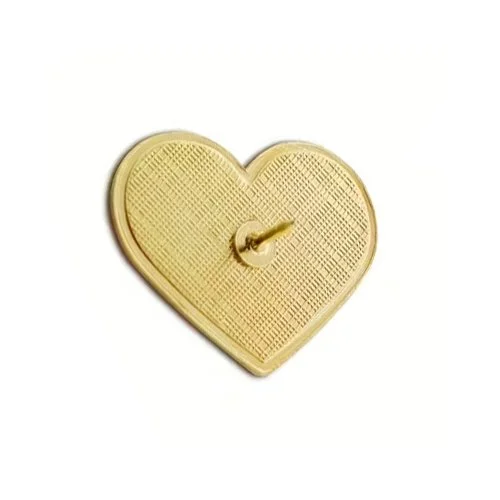 rainbow heart lapel pin back
