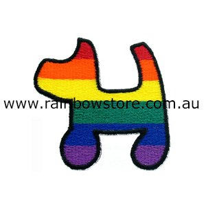 Rainbow Dog Gay Lesbian Patch