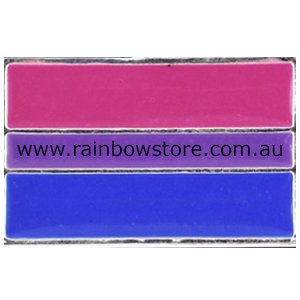 Bisexual Silver Plate Pin