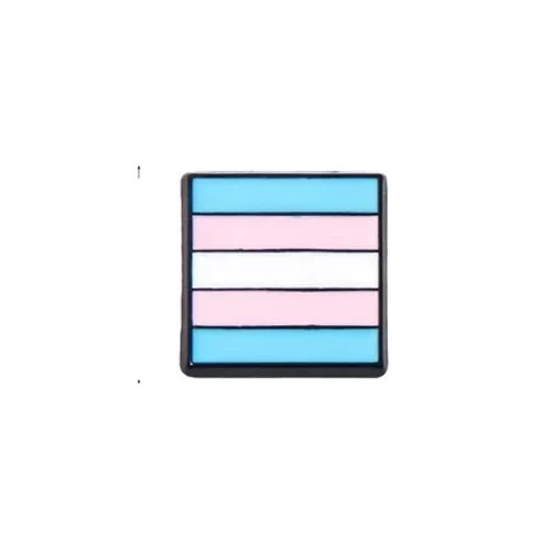 Transgender Flag Mini Black Lapel Pin Trans Pride