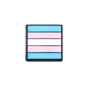 Transgender Flag Mini Black Lapel Pin Trans Pride