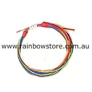 Rainbow Strings Friendship Adjustable Nylon Bracelet
