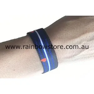Leather Pride Flag Stretch Elastic Wristband Bracelet