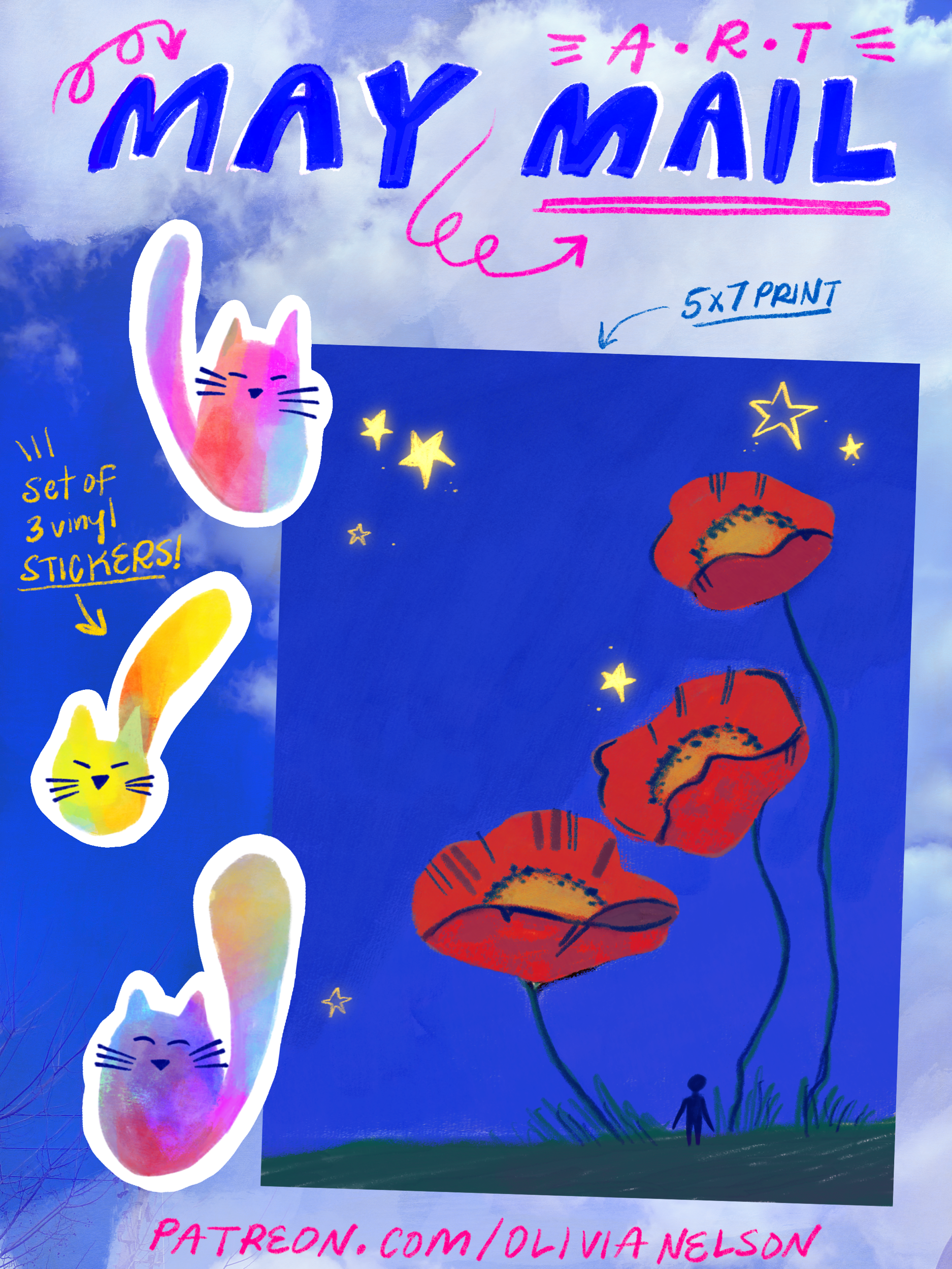 May Mail Club sticker/print bundle!