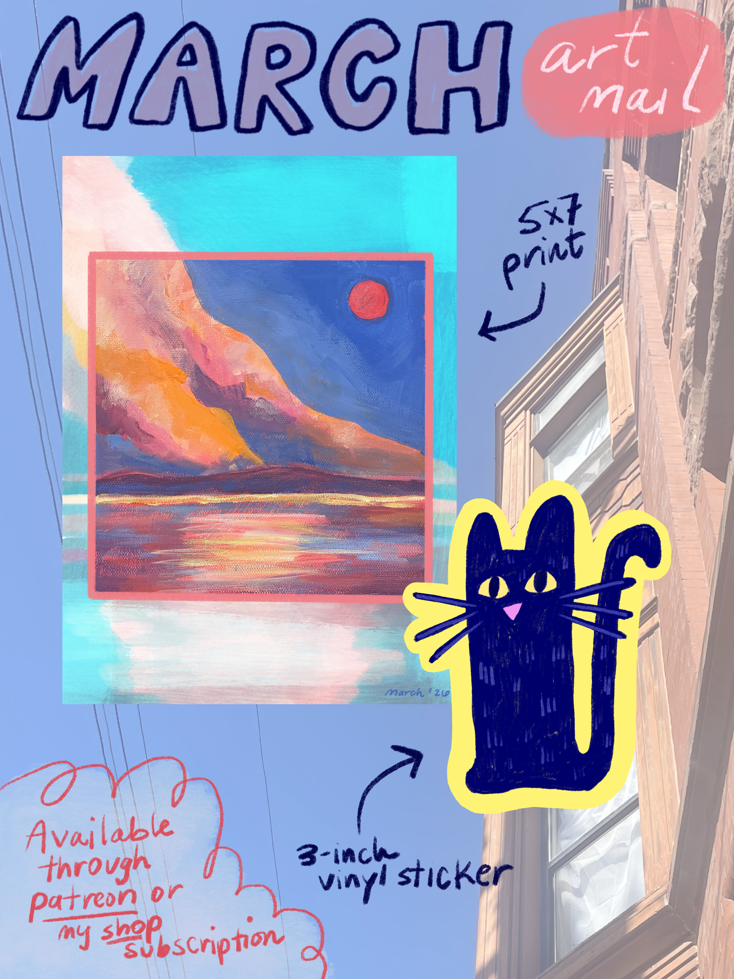 March Mail Club sticker/print bundle!