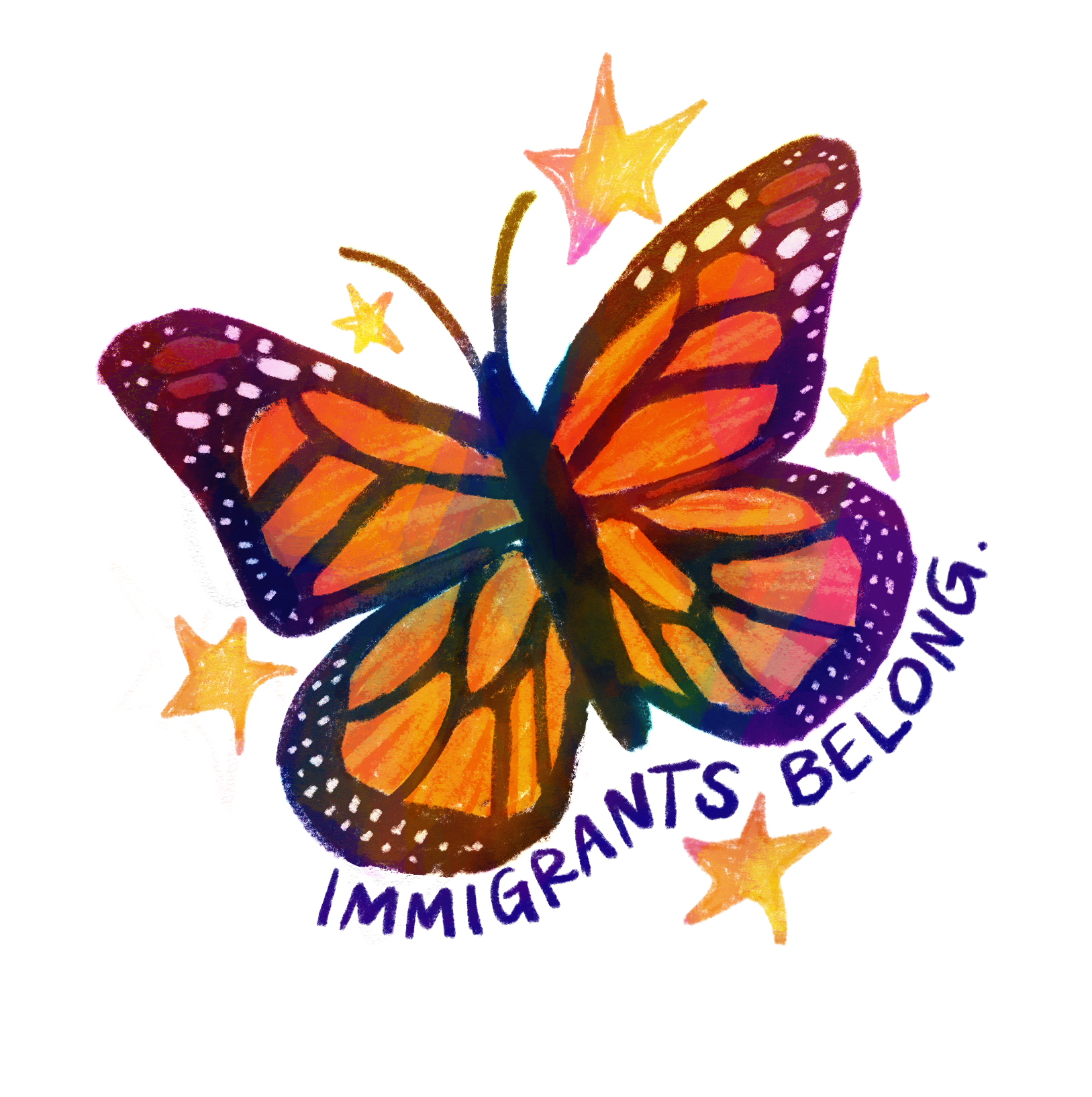 immigrants belong sticker.png