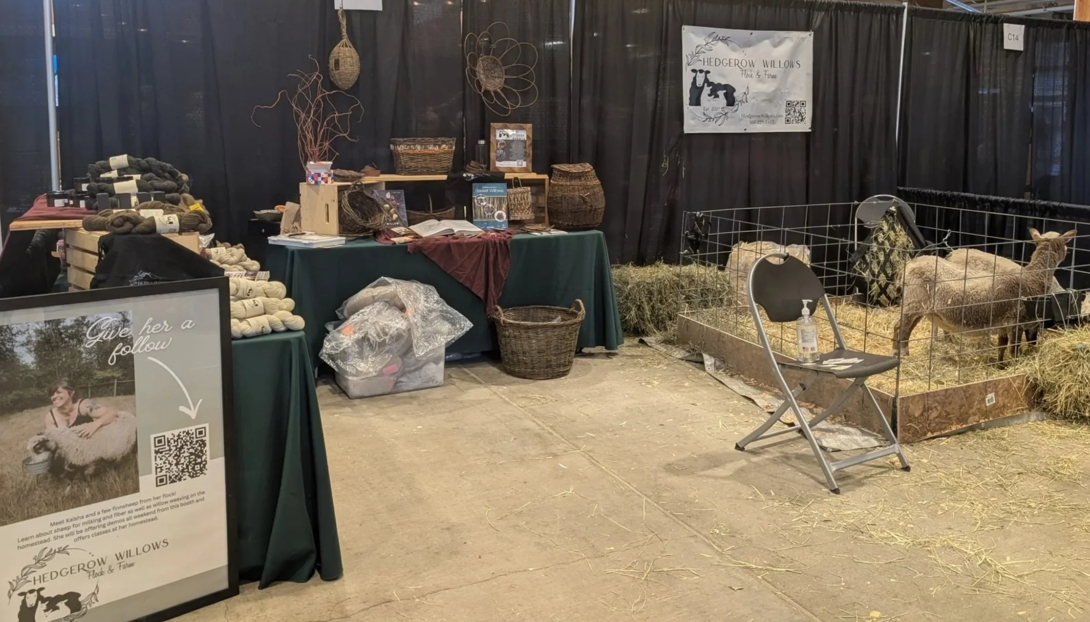 The first annual West Coast Homesteading Expo in Puyallup, Wa.  Homestead dairy sheep with Finnsheep and Hedgerow Willows flcok & farm