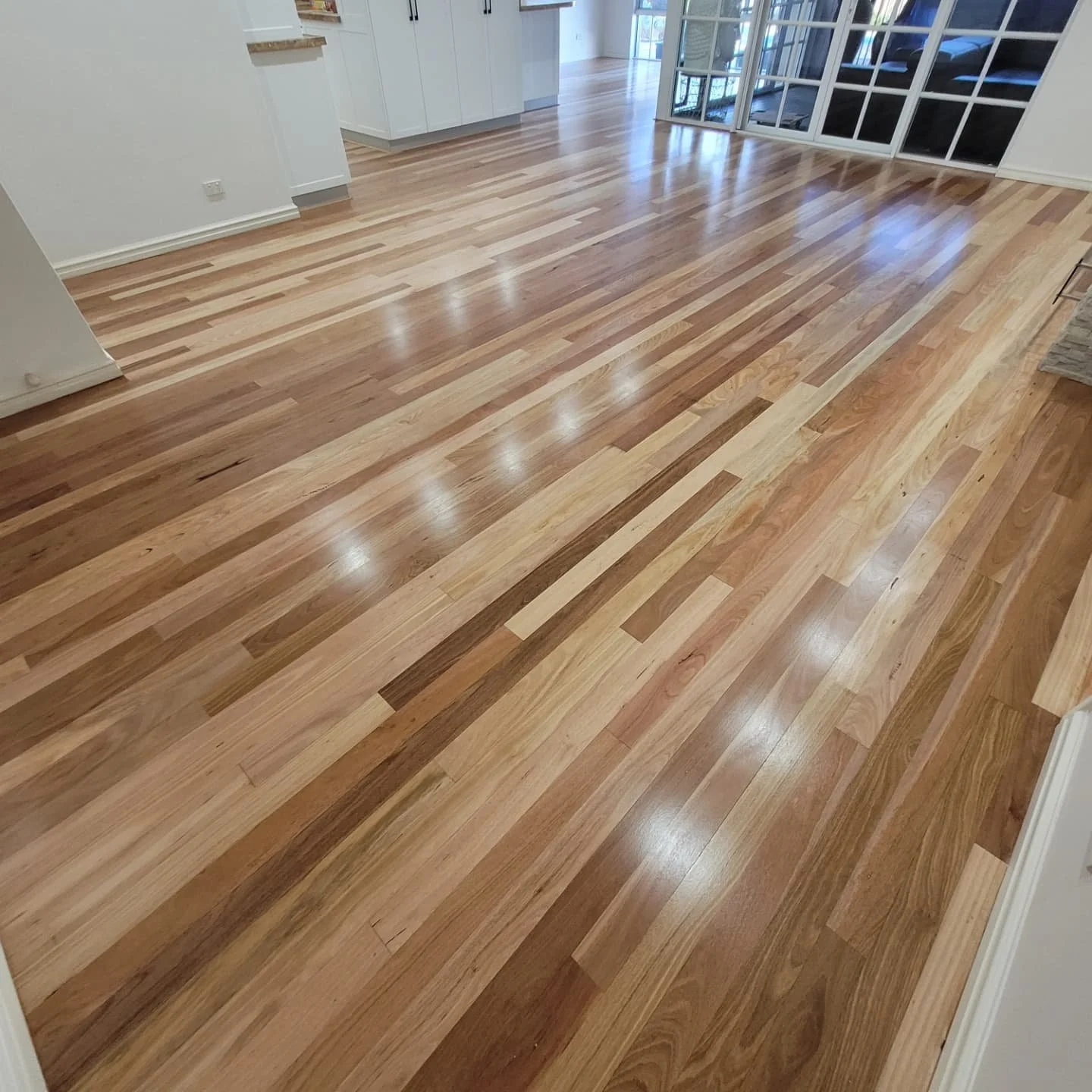 Our Client decided it was time to bring their Existing Solid Tallowood back to life - and gave us a call! ☎️

Swipe 👉 for some Project Photos

💥 Spot Filled the Nail Holes, Surface Damage, and Gum Vein

💥 Re-Sanded and Sealed the Solid Tallowood w