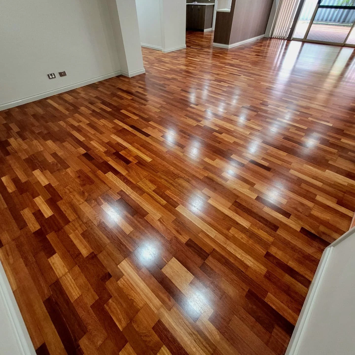 Our Client purchased their New Home - and asked us to help bring their Merbau 3 Strip Engineered Flooring back to life before they moved in 💫

Swipe 👉 for some Project Photos

To complete this Project, we:

💥 Spot Filled, Re-Sanded and Sealed the 