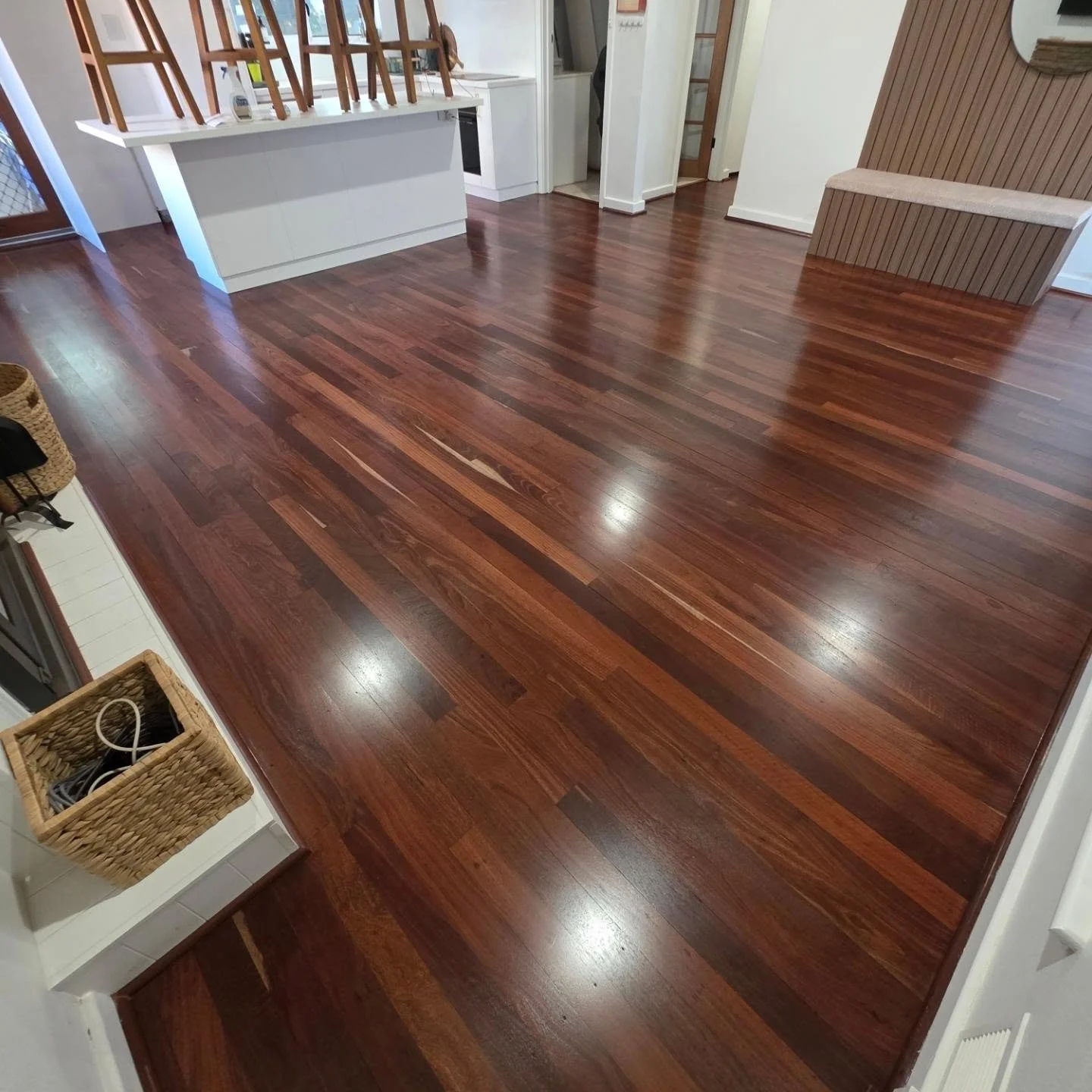 Our Client decided it was time to bring their Existing Old Growth Solid Jarrah back to life - and gave us a call! 🗣

Swipe 👉 for Project Photos

To complete this Project, we:

🔥 Spot Filled Nail Holes, Header Joints, and Surface Damage

🔥 Sanded 