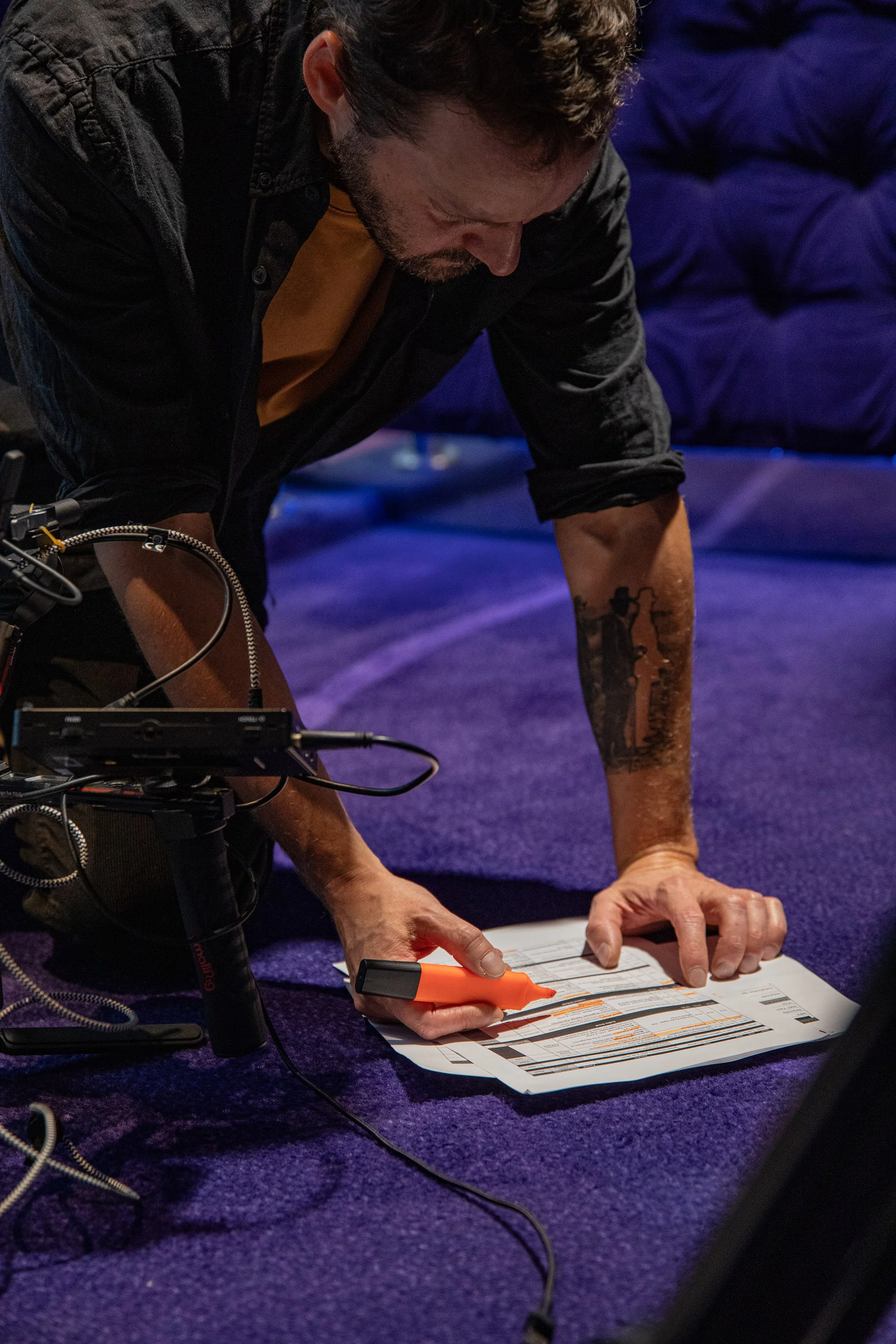  Kacper Bartczak (Grain Films) podczas realizacji 10. edycji Masters &amp; Robots. 
