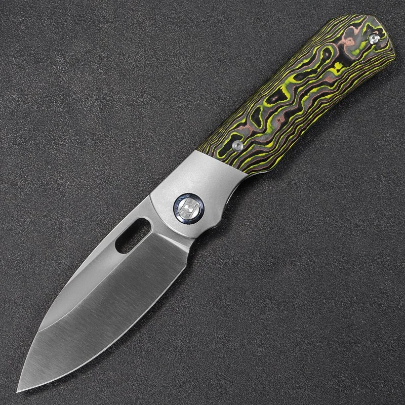 Bolster Excalibur XL--Bright Yellow & Copper Foil Carbon with Satin Blade, Delivered in Feb 2027