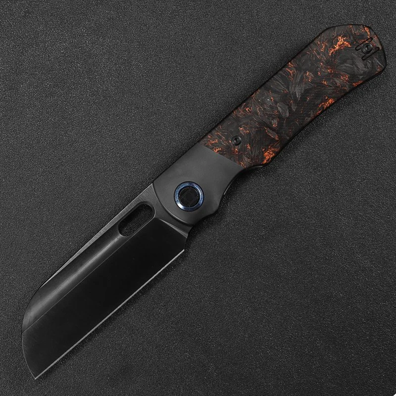 Bolster Sheepfoot Excalibur XL--Copper Marbled Carbon Fiber with Satin DLC Blade, Delivered in Feb 2027