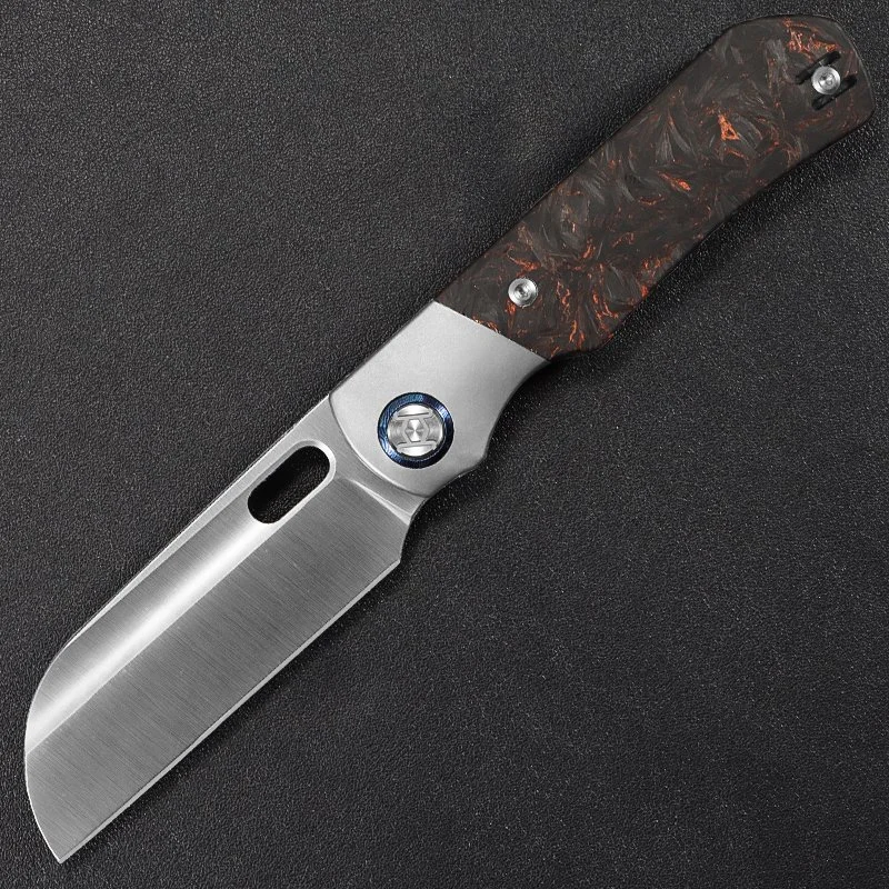 Bolster Sheepfoot Excalibur --Copper Marbled Carbon Fiber with Satin Blade, Delivered in Feb 2027