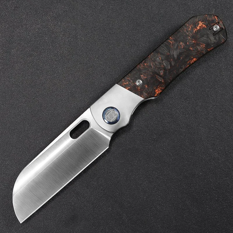 Bolster Sheepfoot Excalibur XL--Copper Marbled Carbon Fiber with Satin Blade, Delivered in Feb 2027