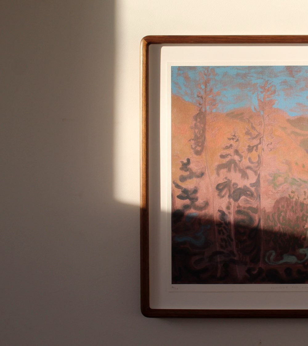 It&rsquo;s such a pleasant suprise to see a recent print edition passing through the @ottoframing_  workshop. I&rsquo;ve long admired the way they skilfully manipulate natural woods in such a tasteful manner.

The first two batches of this print have