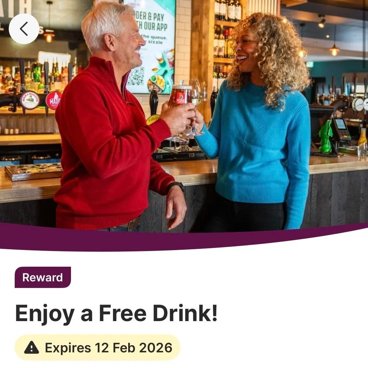 FREE drink at your local Greene King